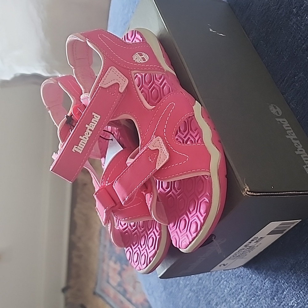 Timberland Size 2 Youth's Pink Adventure Seeker Sandal NEVER WORN